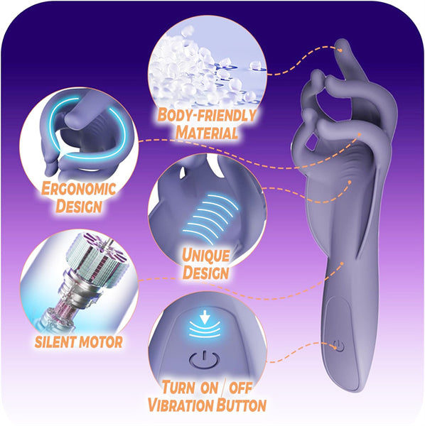 10 Vibrating Patterns Penis Trainer Glans