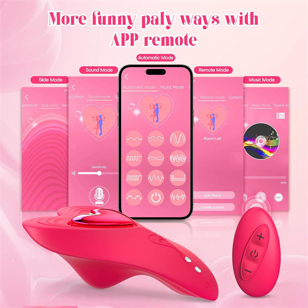 10 Vibrations App Cellphone Wearable Vibrator with Remote