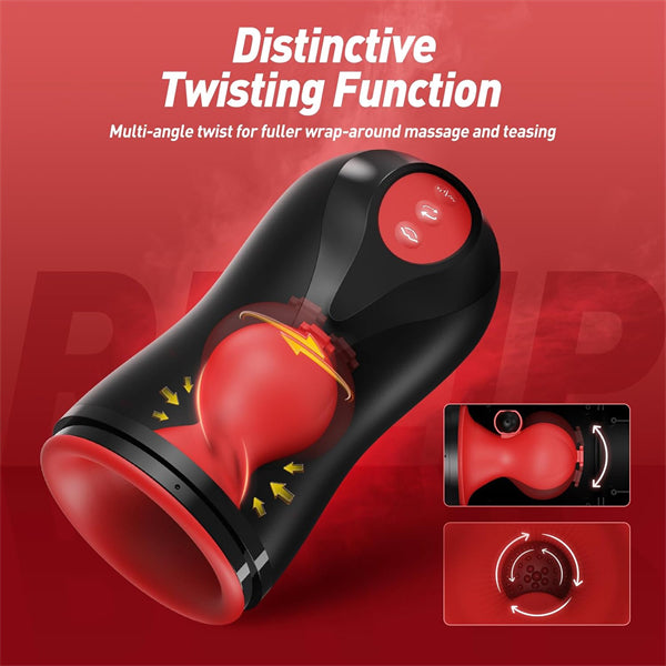 3 Swirling 5 Tightening 10 Vibration Modes Hands Free Male Stroker