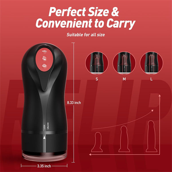 3 Swirling 5 Tightening 10 Vibration Modes Hands Free Male Stroker