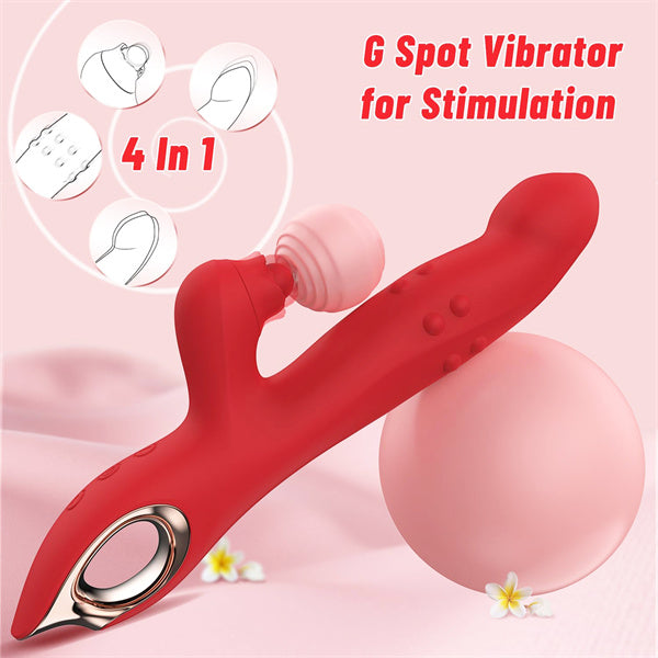 5 Swing & 2 Motors 10 Vibration Beaded Slide Rabbit Vibrators