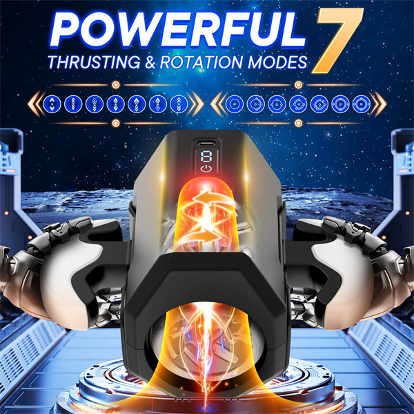 7 Thrusting & 7 Rotation male stroker