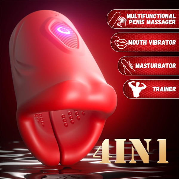 9 Vibration Penis Training Stroker