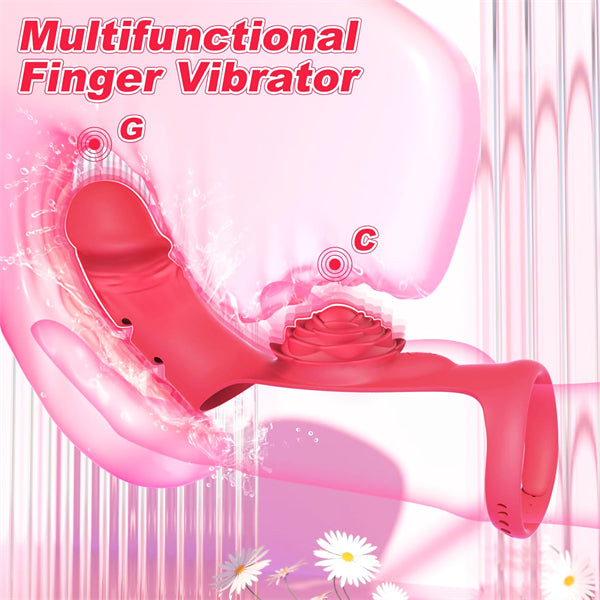 9 Vibration Rose Finger Vibrator