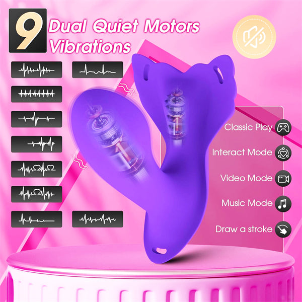 9 Vibrations Panty Butterfly Vibrator With Thong