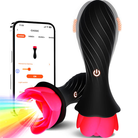 APP Control Leding & Vibrating Butt Plug