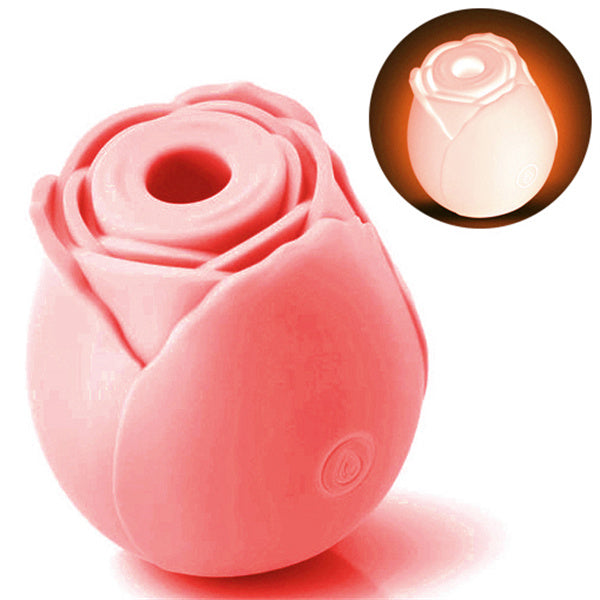 Glow In Dark Rose Vibrator Dark Pink