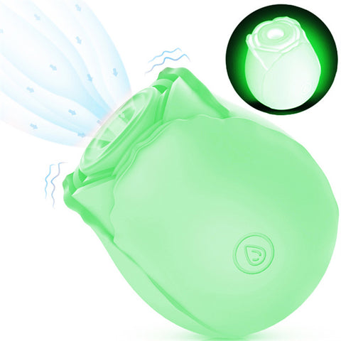 Glow In Dark Rose Vibrator Green