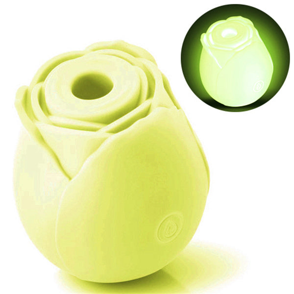 Glow In Dark Rose Vibrator Yellow