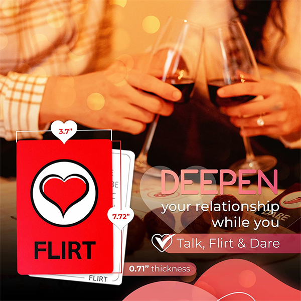 Romantic Game Card 3-in-1(Talk/Flirt/Dare)