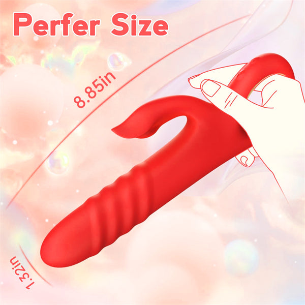 10 Thrusting Rabbit Dildo Vibrator