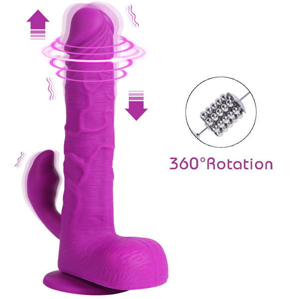 Remote Control Thrusting Telescopic Rotating Dildo