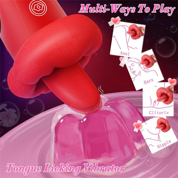 Tongue Licking Rose Toy Vibrator