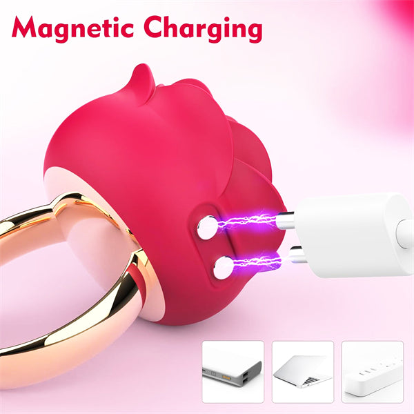 Finger Ring Rose Vibrator