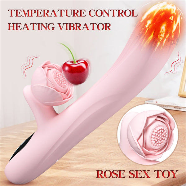 4 in 1 Thrusting Rose Rabbit Vibrator