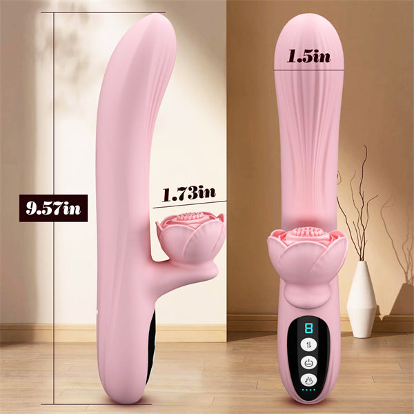 4 in 1 Thrusting Rose Rabbit Vibrator