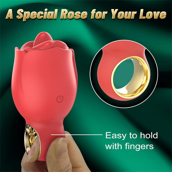 9 Rotating Mouth Licking Rose Toy