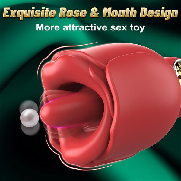 9 Rotating Mouth Licking Rose Toy