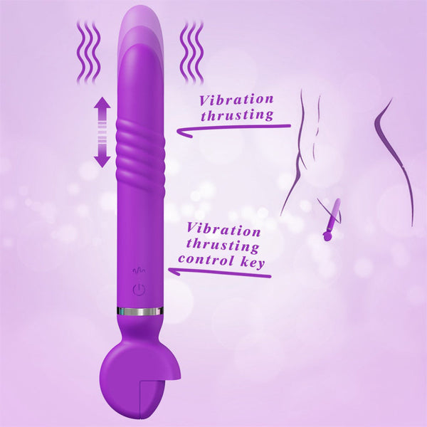 Thrusting Wrench Vibrator Purple