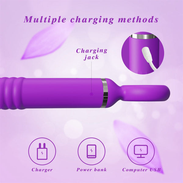 Thrusting Wrench Vibrator Purple