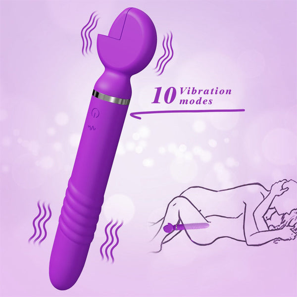 Thrusting Wrench Vibrator Purple