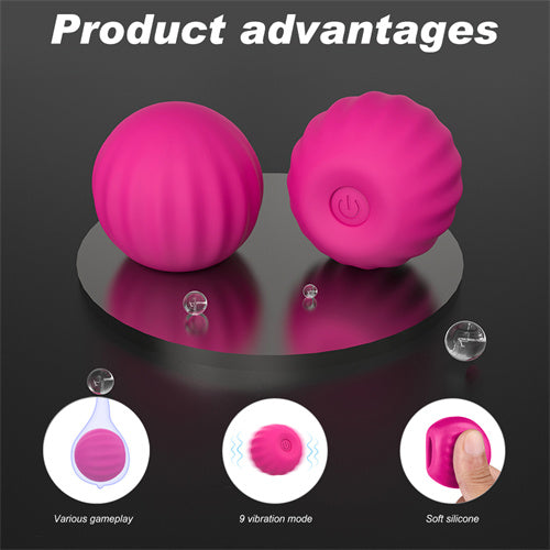 Internal Condom Vibrating Ball Hot Pink