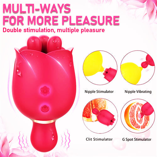 Rose Vibrator with Upgraded Finger Kneading Agnes