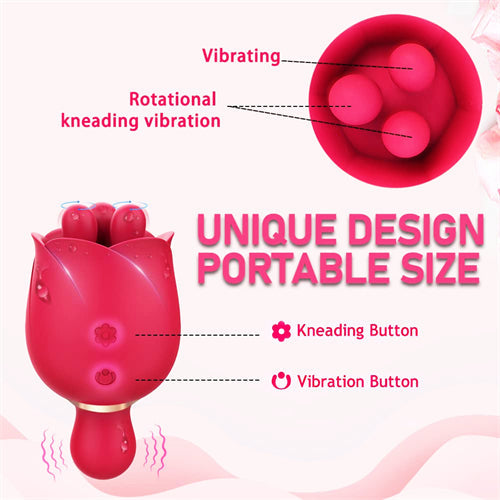 Rose Vibrator with Upgraded Finger Kneading Agnes