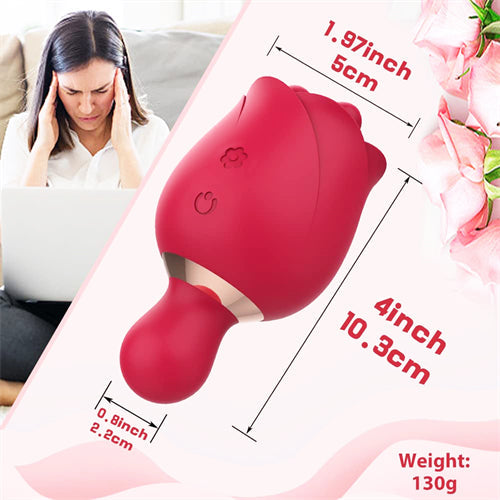 Rose Vibrator with Upgraded Finger Kneading Agnes