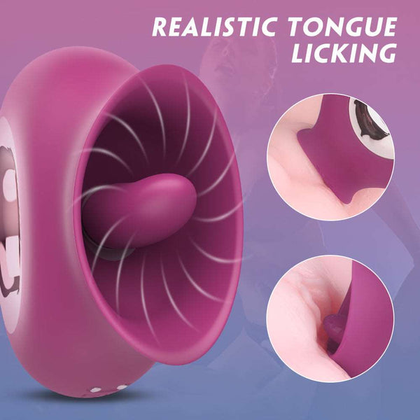 Tongue Licking Vibrator Purple