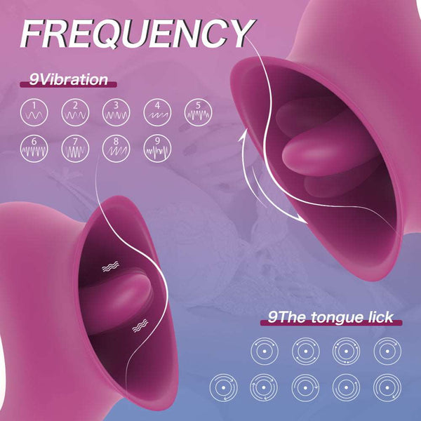 Tongue Licking Vibrator Purple