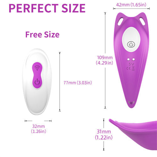 Remote Control Vibrating Panties Purple