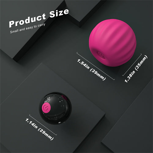 Internal Condom Vibrating Ball Hot Pink