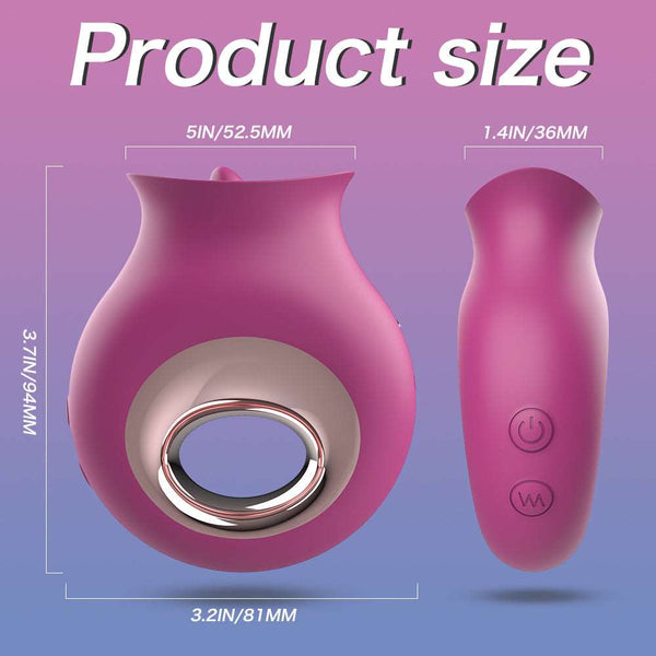 Tongue Licking Vibrator Purple