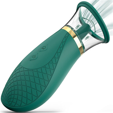 Air-Suction Licking Tongue  Green