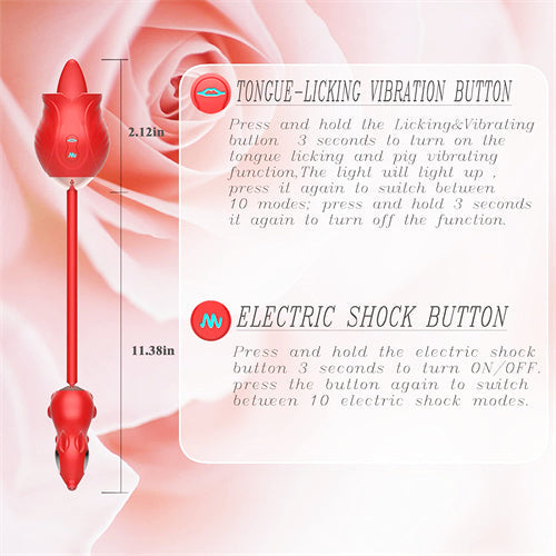 Electric Shock Rose Dildo Moshe