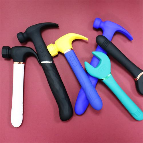 Rounded Hammer Vibrator Blue