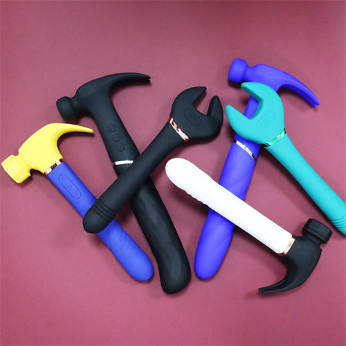 Rounded Hammer Vibrator Blue