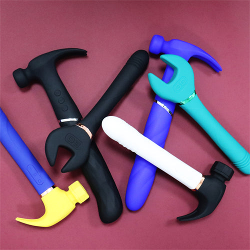 Rounded Hammer Vibrator Blue