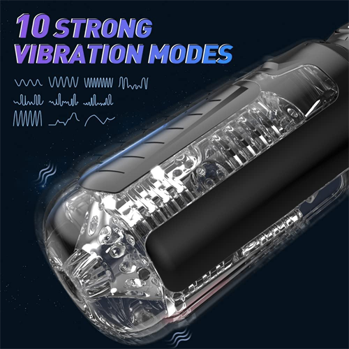 4 Suction & 10 Vibration Electric Male Stroker