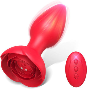 Rose Anal Vibrator Sarika Red