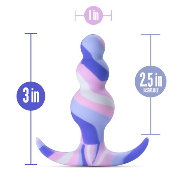 3 Inch Butt Plug Dildo Twilight Blue