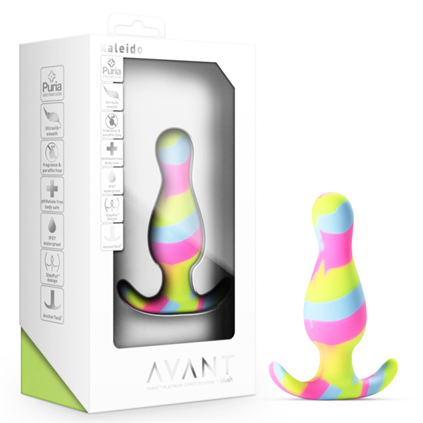 3.5 Inch Butt Plug Dildo Kaleido Lime